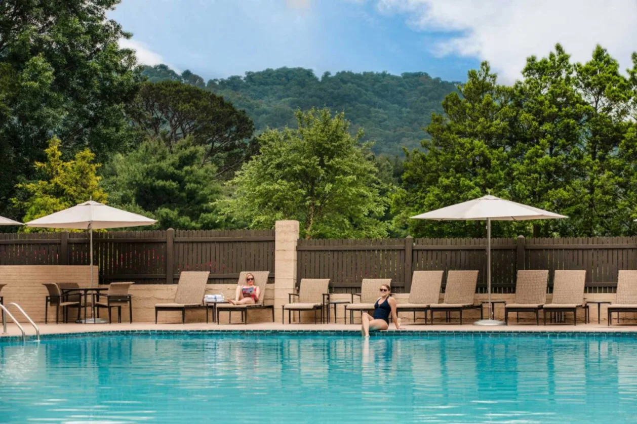 Outdoor pool at Spa at Omni Grove Park Inn